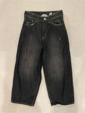 Kids Black Relaxed Fit Jeans Size 8